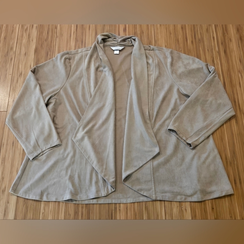 NWOT CJ Banks Open Front Jacket
